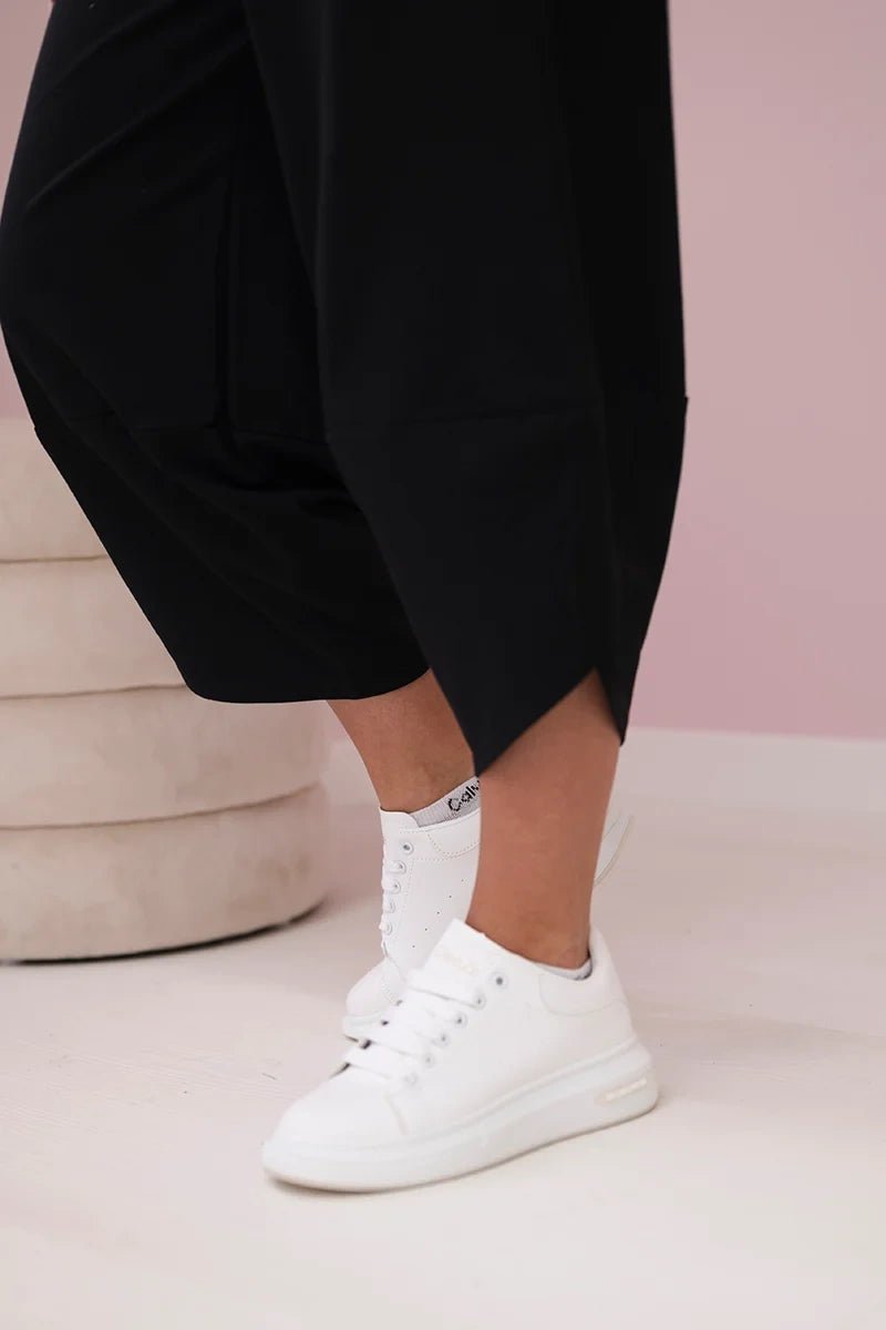 Cotton sweatshirt and pants 6171G / – Black цвет / color | Lexline Fashion