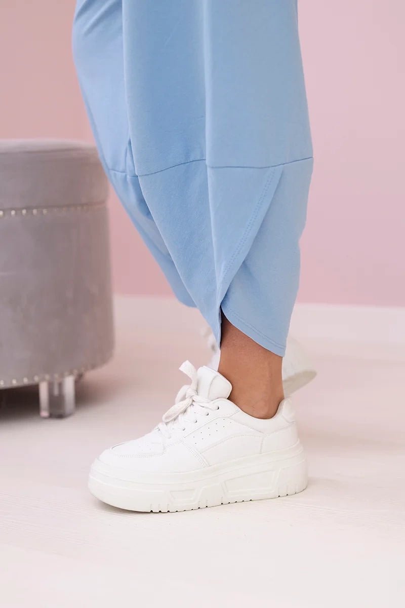 Cotton sweatshirt and pants 6171G / – Blue цвет / color | Lexline Fashion