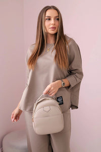 Cotton sweatshirt and pants 6171G / – Fango цвет / color | Lexline Fashion
