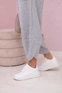 Cotton sweatshirt and pants 6171G / – Gray || Light цвет / color | Lexline Fashion