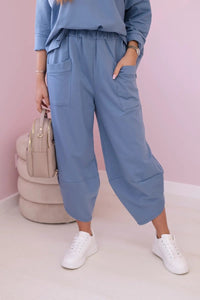 Cotton sweatshirt and pants 6171G / – Jeans цвет / color | Lexline Fashion
