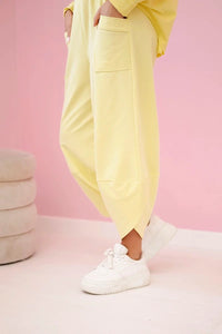 Cotton sweatshirt and pants 6171G / – Lemon цвет / color | Lexline Fashion