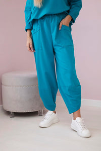 Cotton sweatshirt and pants 6171G / – Light || Marine цвет / color | Lexline Fashion