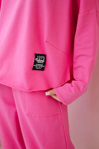 Cotton sweatshirt and pants 6171G / – Light | Pink цвет / color | Lexline Fashion