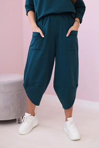 Cotton sweatshirt and pants 6171G / – Marine цвет / color | Lexline Fashion