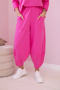 Cotton sweatshirt and pants 6171G / – Pink цвет / color | Lexline Fashion