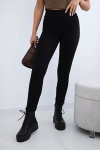 Cotton trousers with back pockets 488 / – Black цвет / color | Lexline Fashion