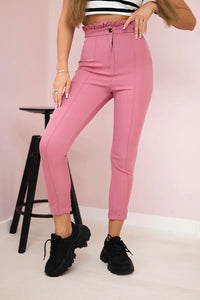 Creased trousers 9371 / – Dark || pink цвет / color | Lexline Fashion