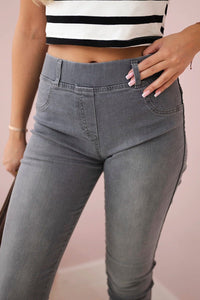 Denim pants 2222P / – Graphite цвет / color | Lexline Fashion