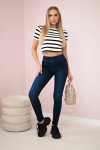 Denim pants 2222P / – Jeans || Dark цвет / color | Lexline Fashion