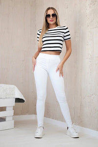 Denim pants 2222P / – White цвет / color | Lexline Fashion