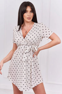 Dotted dress 9263 / – Ecru цвет / color | Lexline Fashion