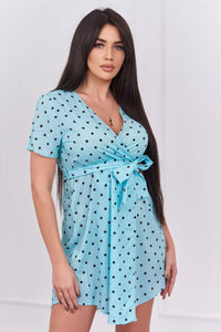 Dotted dress 9263 / – Mint цвет / color | Lexline Fashion