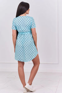 Dotted dress 9263 / – Mint цвет / color | Lexline Fashion