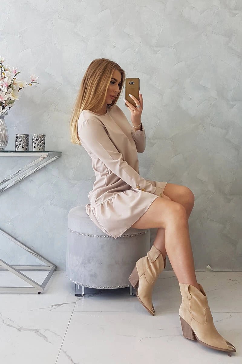 Dress 66188 / – Beige цвет / color | Lexline Fashion