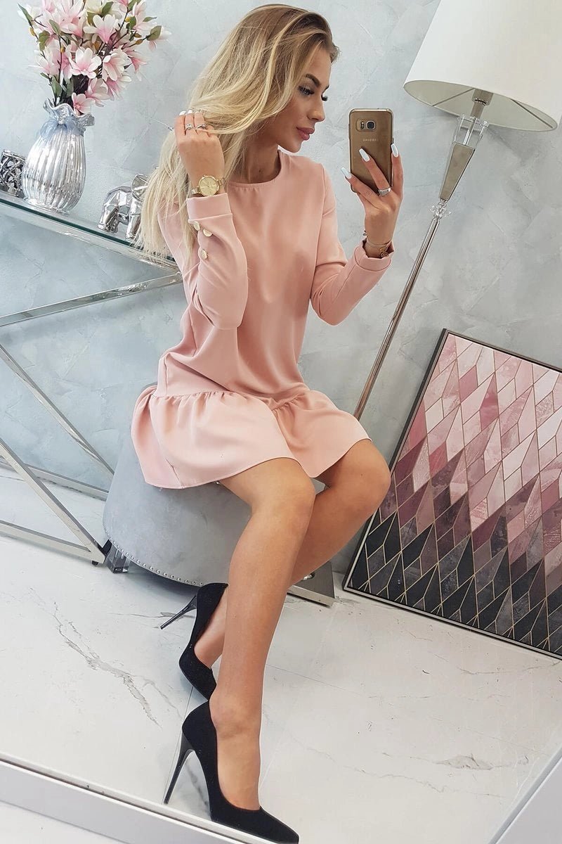 Dress 66188 / – Powder || Dark цвет / color | Lexline Fashion