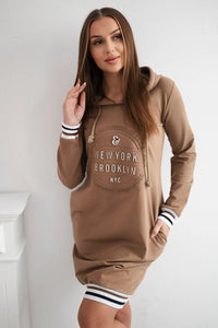 Dress Brooklyn 62095 / – Camel цвет / color | Lexline Fashion