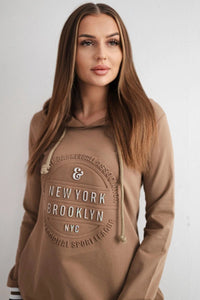 Dress Brooklyn 62095 / – Camel цвет / color | Lexline Fashion