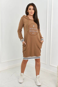 Dress Brooklyn 62095 / – Camel цвет / color | Lexline Fashion