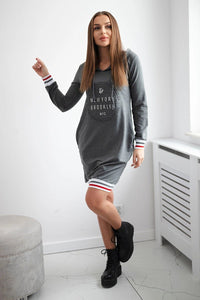 Dress Brooklyn 62095 / – Graphite || Melange цвет / color | Lexline Fashion