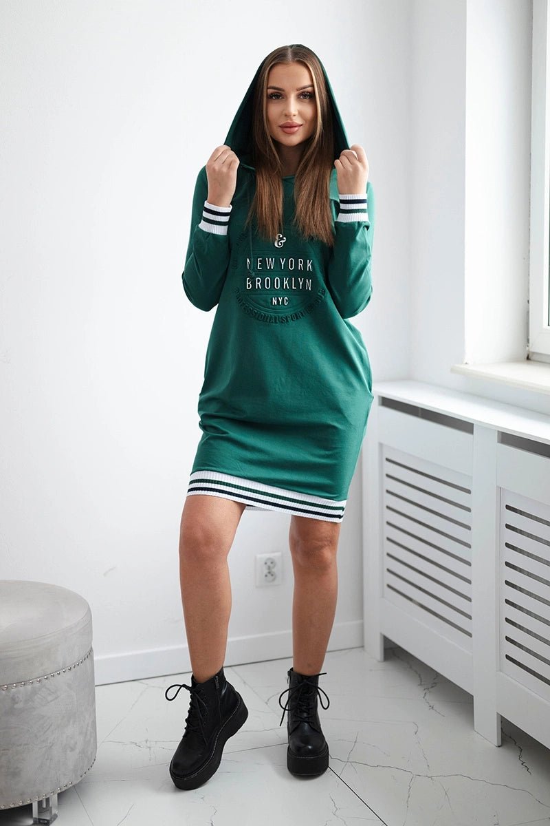 Dress Brooklyn 62095 / – Green || Dark цвет / color | Lexline Fashion