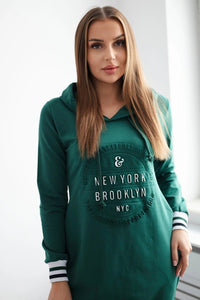Dress Brooklyn 62095 / – Green || Dark цвет / color | Lexline Fashion