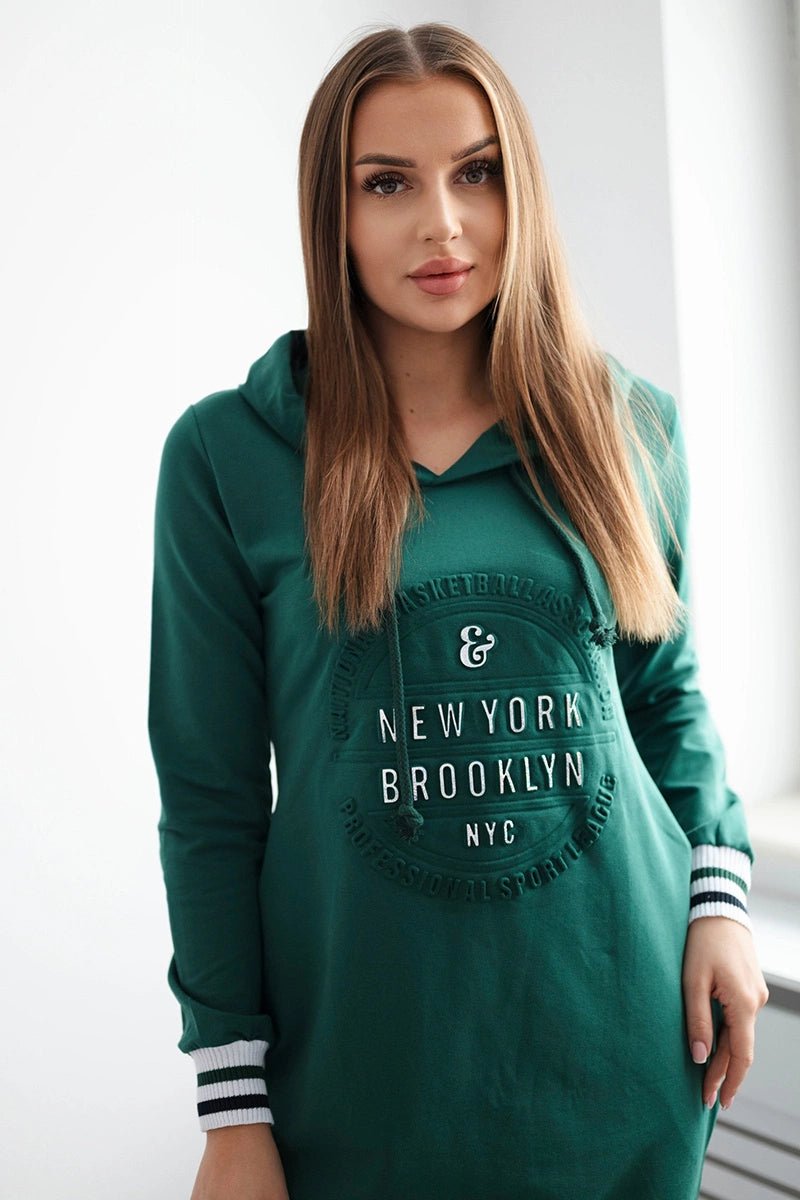 Dress Brooklyn 62095 / – Green || Dark цвет / color | Lexline Fashion