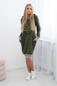 Dress Brooklyn 62095 / – Khaki цвет / color | Lexline Fashion