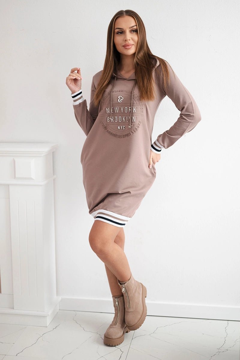 Dress Brooklyn 62095 / – Mocca цвет / color | Lexline Fashion