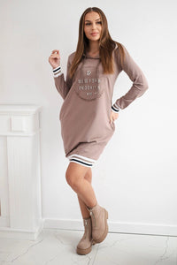 Dress Brooklyn 62095 / – Mocca цвет / color | Lexline Fashion