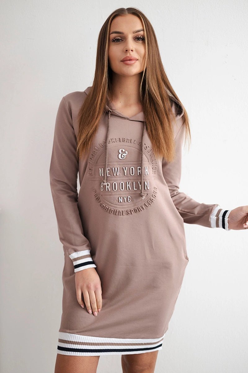 Dress Brooklyn 62095 / – Mocca цвет / color | Lexline Fashion
