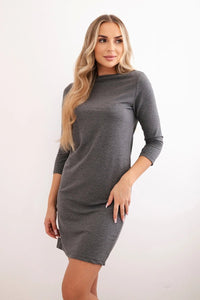 Dress Classical 8825 / – Graphite || Melange цвет / color | Lexline Fashion