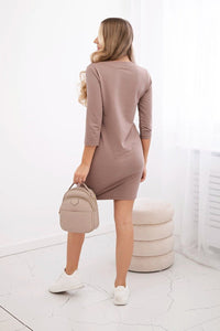 Dress Classical 8825 / – Mocca цвет / color | Lexline Fashion