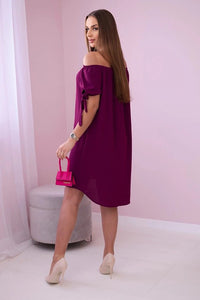 Dress tied on the sleeves 3320 / – Pistachio цвет / color | Lexline Fashion