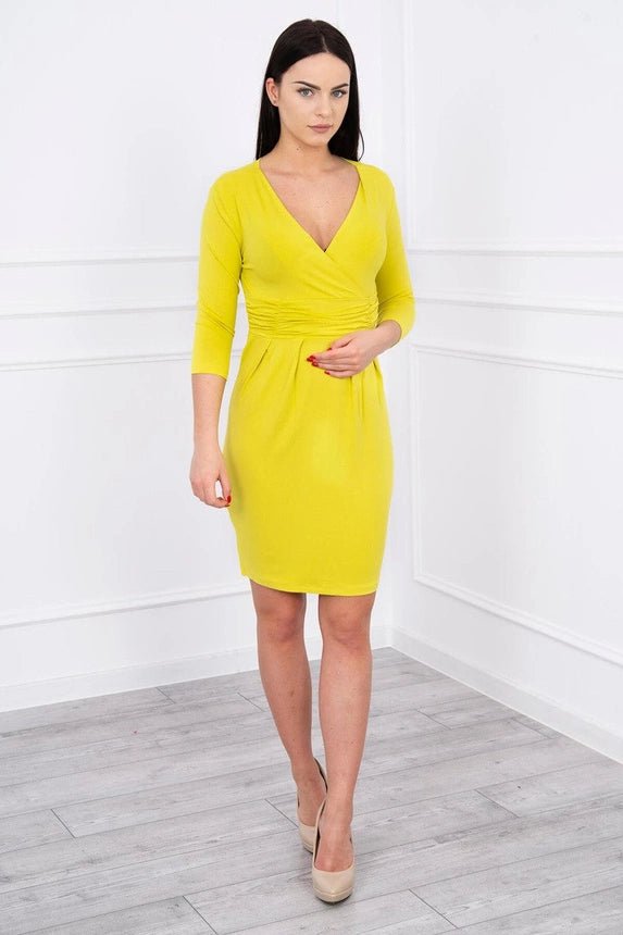 Dress with a cut - out at the bust 8317 / – Kiwi цвет / color | Lexline Fashion