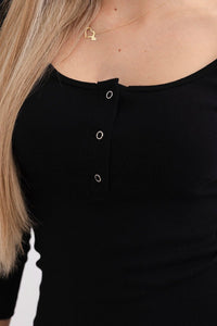 Dress with a neckline 8975 / – Black цвет / color | Lexline Fashion