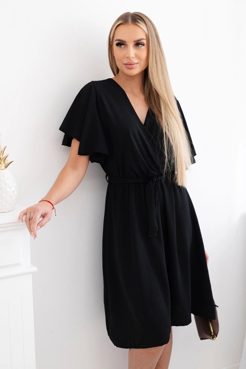 Dress with a plunging neckline IT - 42 / – Black цвет / color | Lexline Fashion