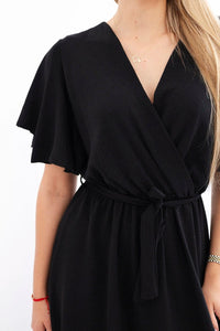Dress with a plunging neckline IT - 42 / – Black цвет / color | Lexline Fashion