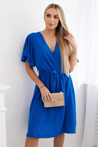 Dress with a plunging neckline IT - 42 / – Blue cornflower цвет / color | Lexline Fashion