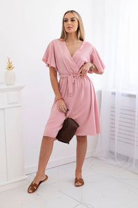 Dress with a plunging neckline IT - 42 / – Dark powder цвет / color | Lexline Fashion