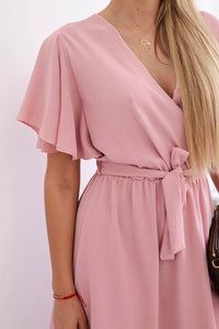 Dress with a plunging neckline IT - 42 / – Dark powder цвет / color | Lexline Fashion
