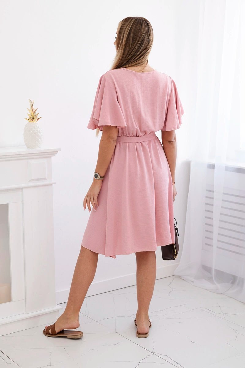 Dress with a plunging neckline IT - 42 / – Dark powder цвет / color | Lexline Fashion