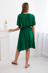 Dress with a plunging neckline IT - 42 / – Green цвет / color | Lexline Fashion