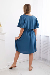 Dress with a plunging neckline IT - 42 / – Jeans цвет / color | Lexline Fashion