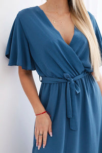 Dress with a plunging neckline IT - 42 / – Jeans цвет / color | Lexline Fashion