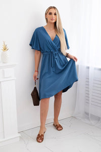 Dress with a plunging neckline IT - 42 / – Jeans цвет / color | Lexline Fashion