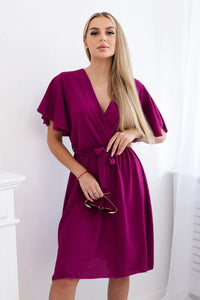 Dress with a plunging neckline IT - 42 / – Plum цвет / color | Lexline Fashion