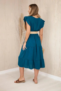 Dress with frills 5997 / – Marine цвет / color | Lexline Fashion