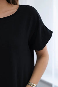 Dress with pockets 5954D / – Black цвет / color | Lexline Fashion