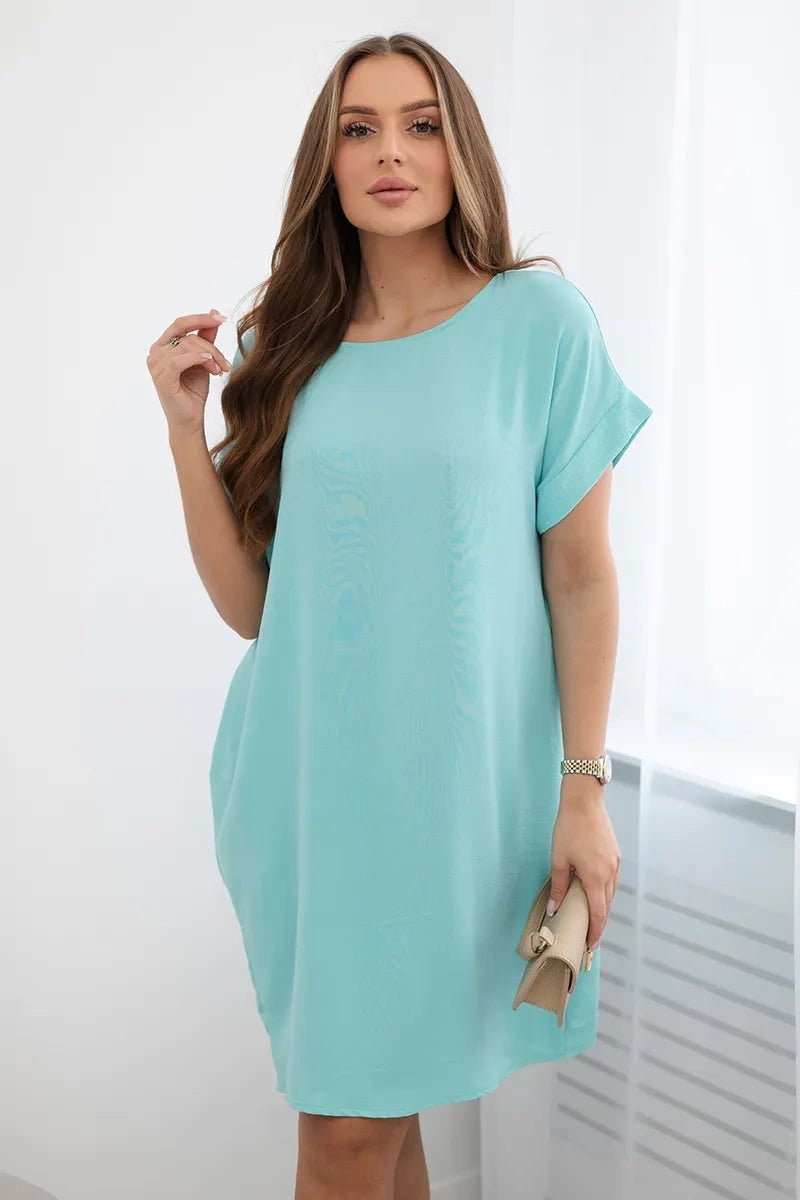 Dress with pockets 5954D / – Mint цвет / color | Lexline Fashion